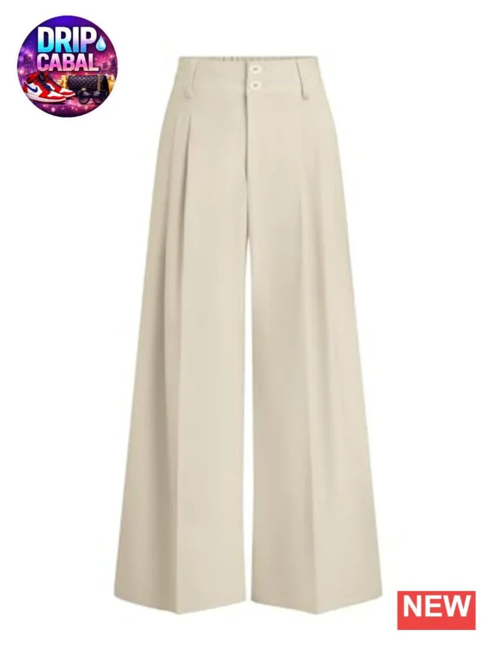 High Waisted Wide Leg Palazzo Dress Pants with Pockets for Women